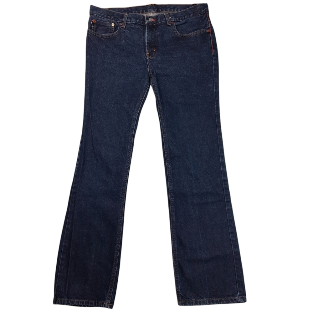 VTG Polo Jeans Co Ralph Lauren Signature Boot Blue Jean SZ 8